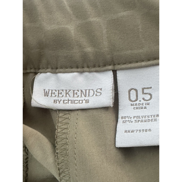 Chico Weekends Women's Tan Beige Capris with Pull Cord Size 0.5 Chico's - Picture 4 of 16